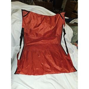 Big Agnes Easy Chair Kit Red Foldable Portable Floor Camping Hiking Chair 250lbs